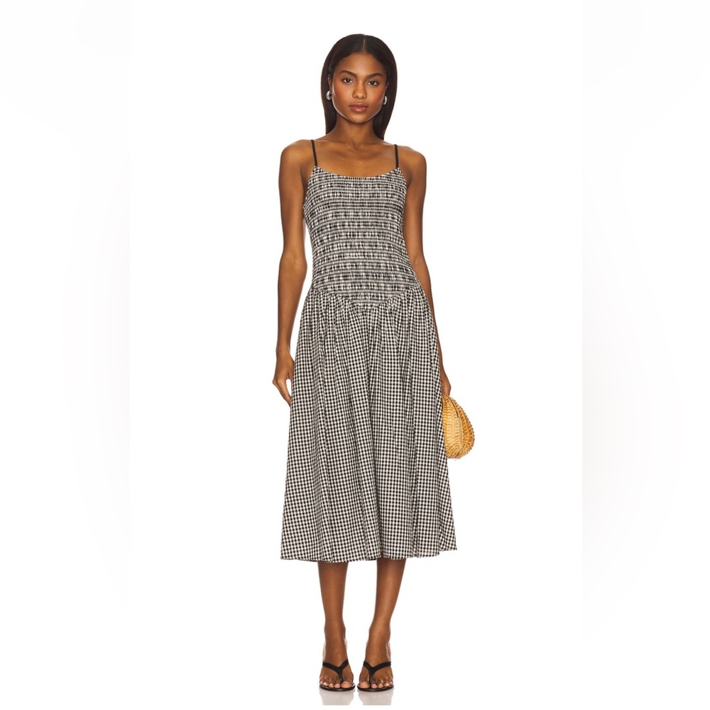 Revolve Elodie the Label Breena Dress in Black Gingham